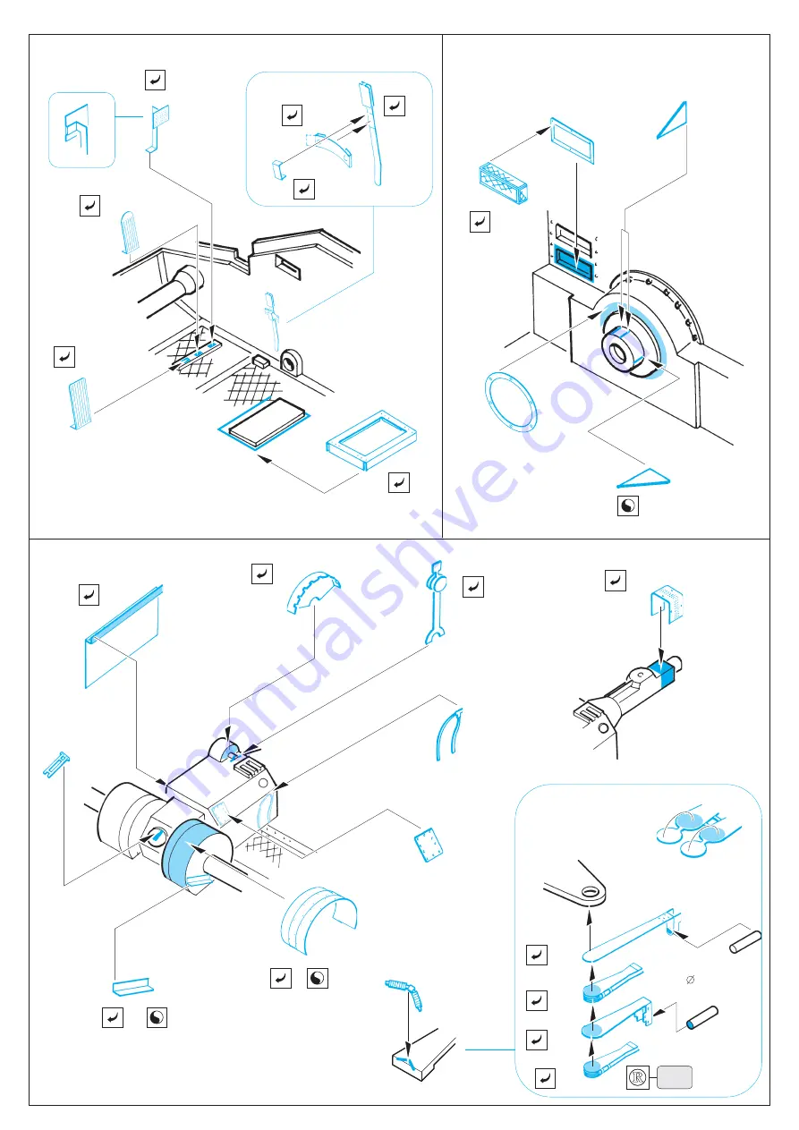 Eduard Flakpanzer 38 (Gepard) interior Quick Start Manual Download Page 2