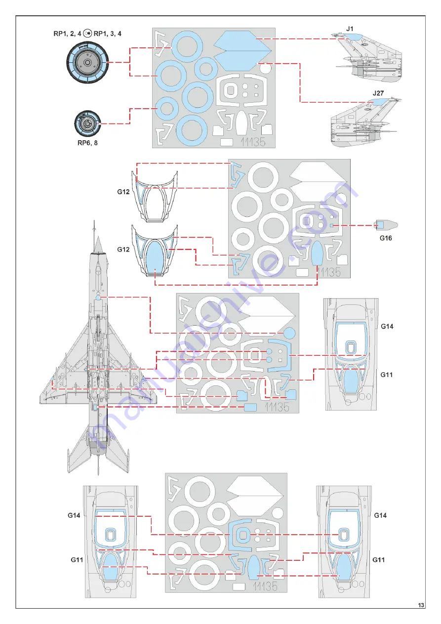 Eduard MiG-21bis Instruction Sheet Download Page 12