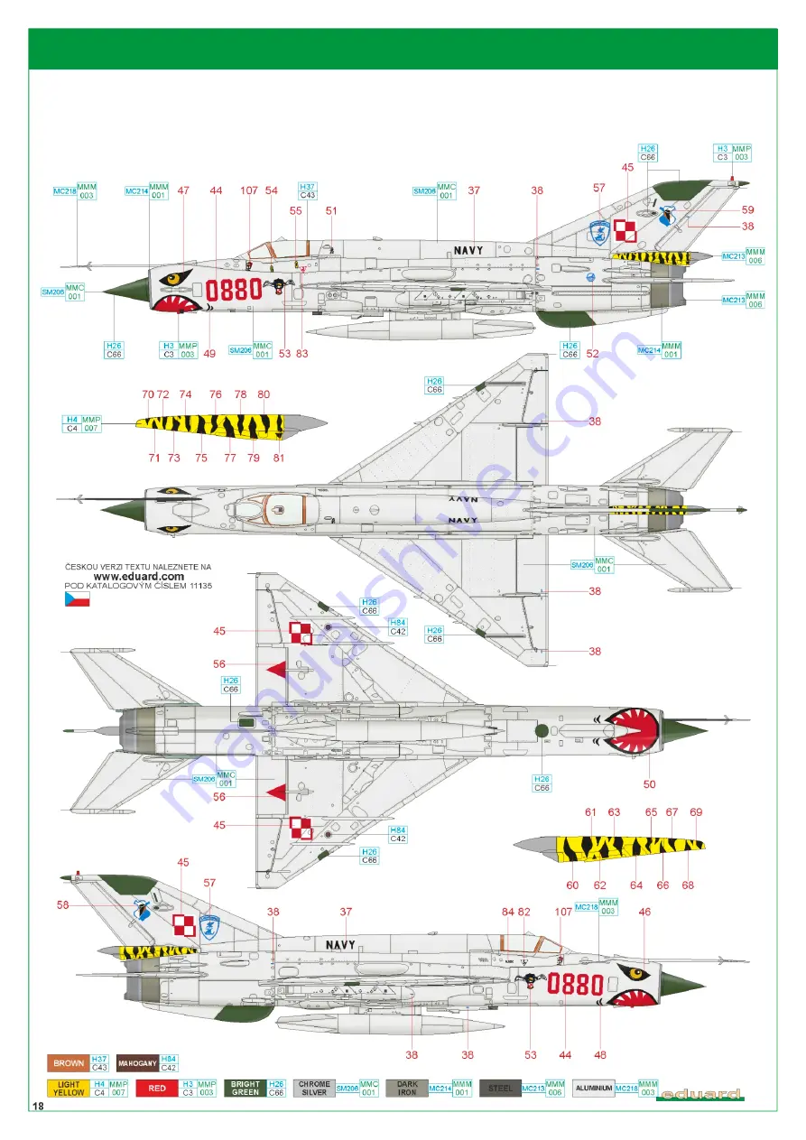 Eduard MiG-21bis Скачать руководство пользователя страница 17