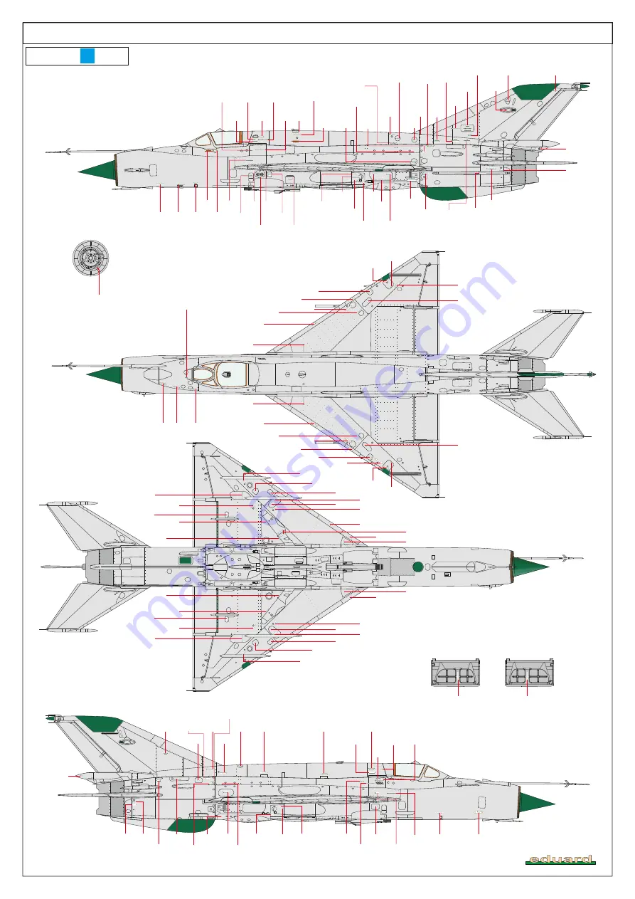 Eduard MiG-21bis Instruction Sheet Download Page 22