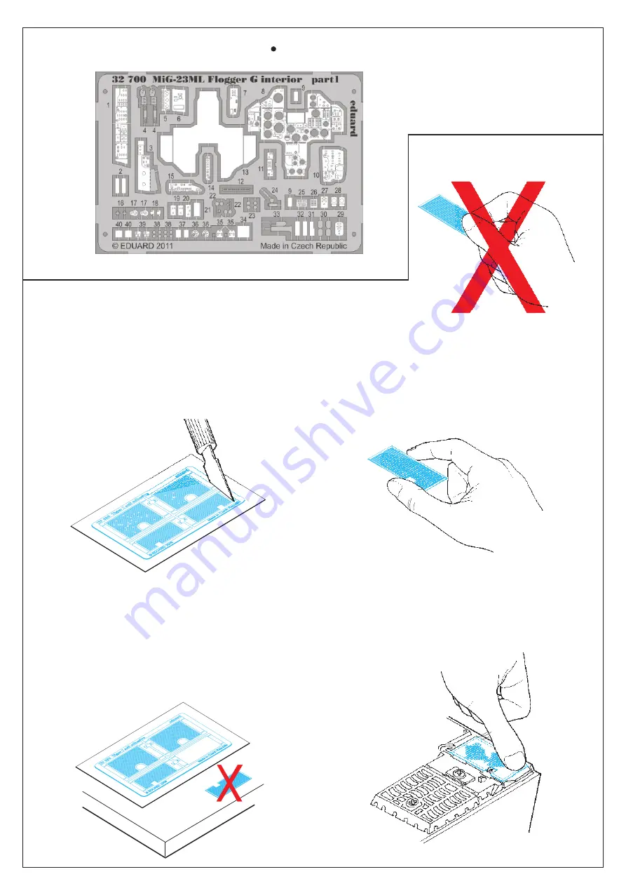 Eduard MiG-23ML Flogger G interior S.A. Скачать руководство пользователя страница 4