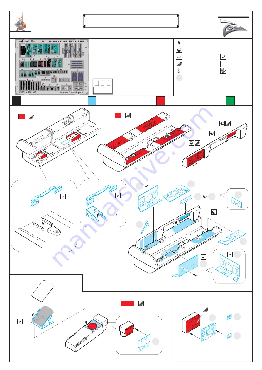 Eduard MiG-31B/BM Quick Start Manual Download Page 1