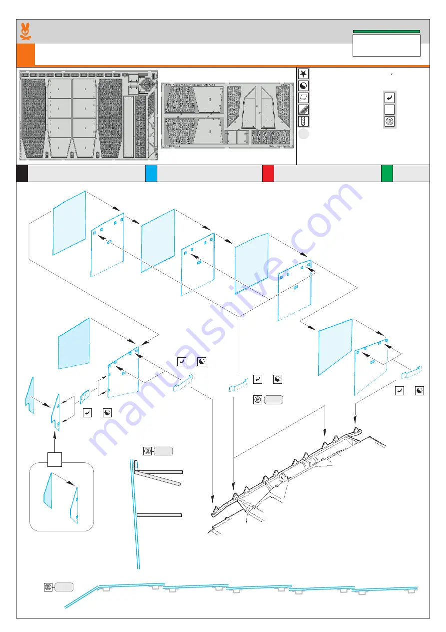 Eduard Panzer IV Ausf. H schurzen Manual Download Page 1