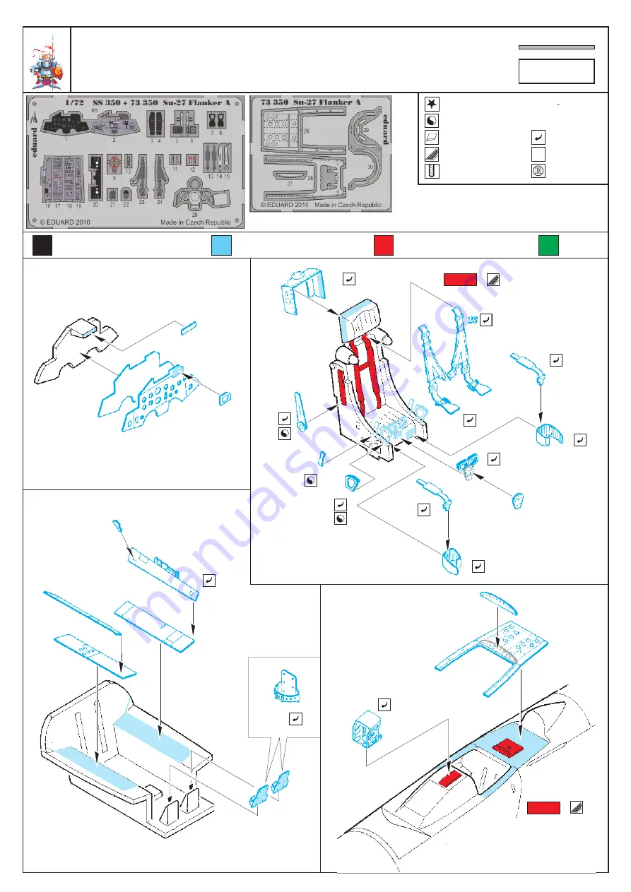 Eduard Su-27 Flanker A S.A. Manual Download Page 1