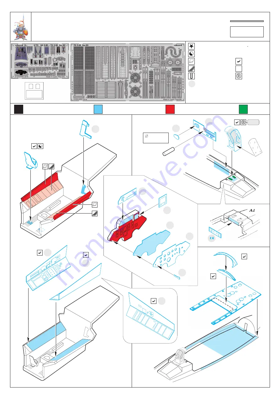 Eduard Su-33 Quick Start Manual Download Page 1