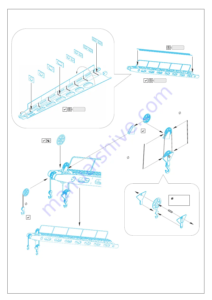 Eduard USS CV-5 Yorktown part 1 cranes & life boats 1/350 Скачать руководство пользователя страница 4