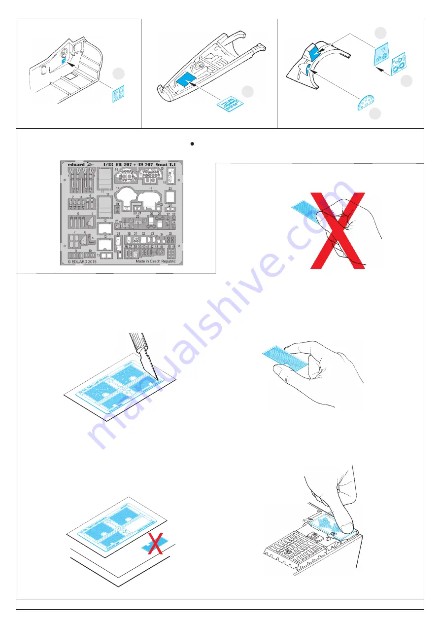 Eduard Zoom Gnat T.1 S.A. Manual Download Page 3