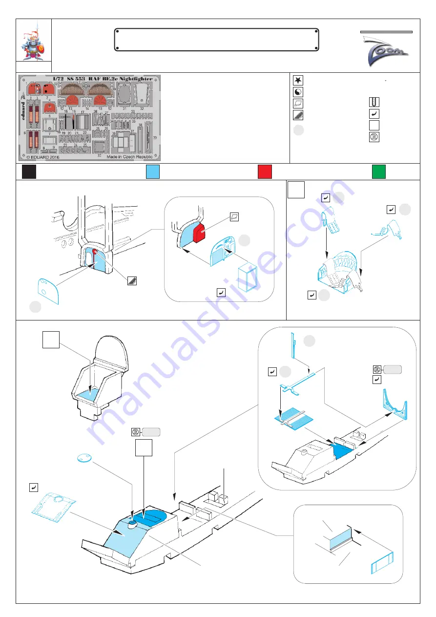 Eduard Zoom RAF BE.2c Nightfighter Скачать руководство пользователя страница 1
