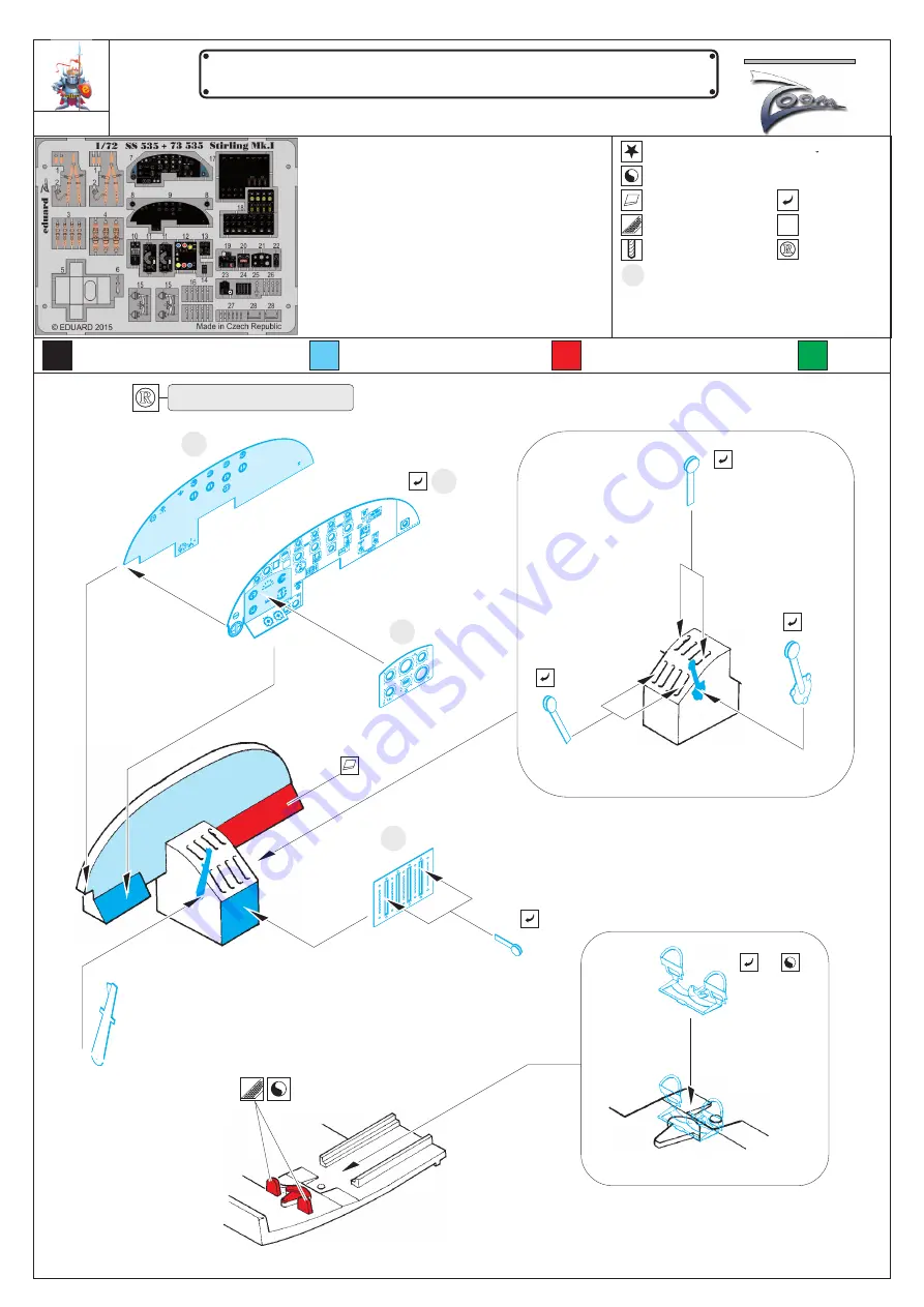 Eduard Zoom Stirling Mk.I Скачать руководство пользователя страница 1