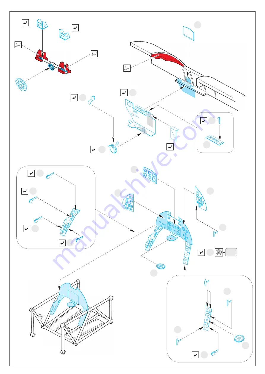 Eduard Zoom Typhoon Mk.Ib Bubbletop interior S.A. Скачать руководство пользователя страница 2