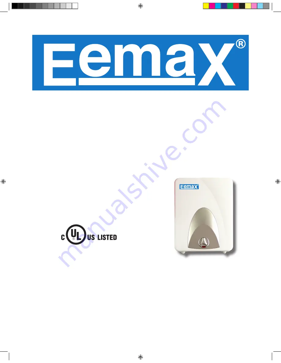 EemaX EMT2.5 Installation And Operating Instruction Manual Download Page 1