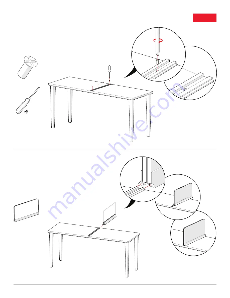 EGAN Fabric TableScreen Скачать руководство пользователя страница 3