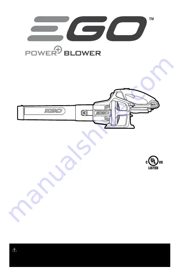 Ego Power+ LB5300 Operator'S Manual Download Page 23