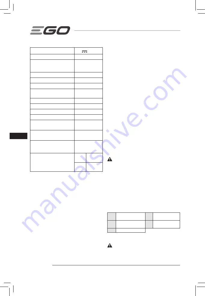 Ego Power+ LM2130E-SP Operator'S Manual Download Page 98