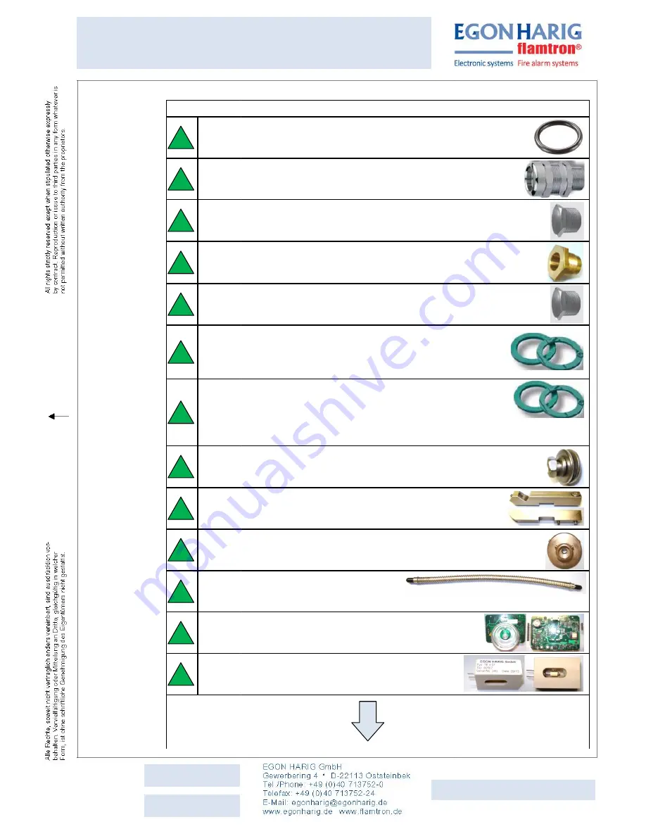 EGON HARIG flamtron FL (Ex) d 07 Series Assembly, Installation And Commissioning Instructions Download Page 25