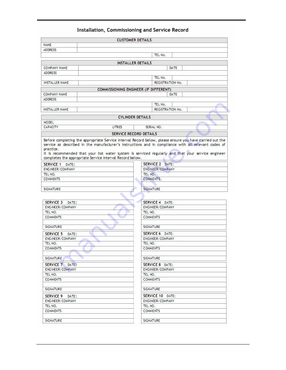 EHC Fusion E10 Combi Series Installation And Technical Manual Download Page 31