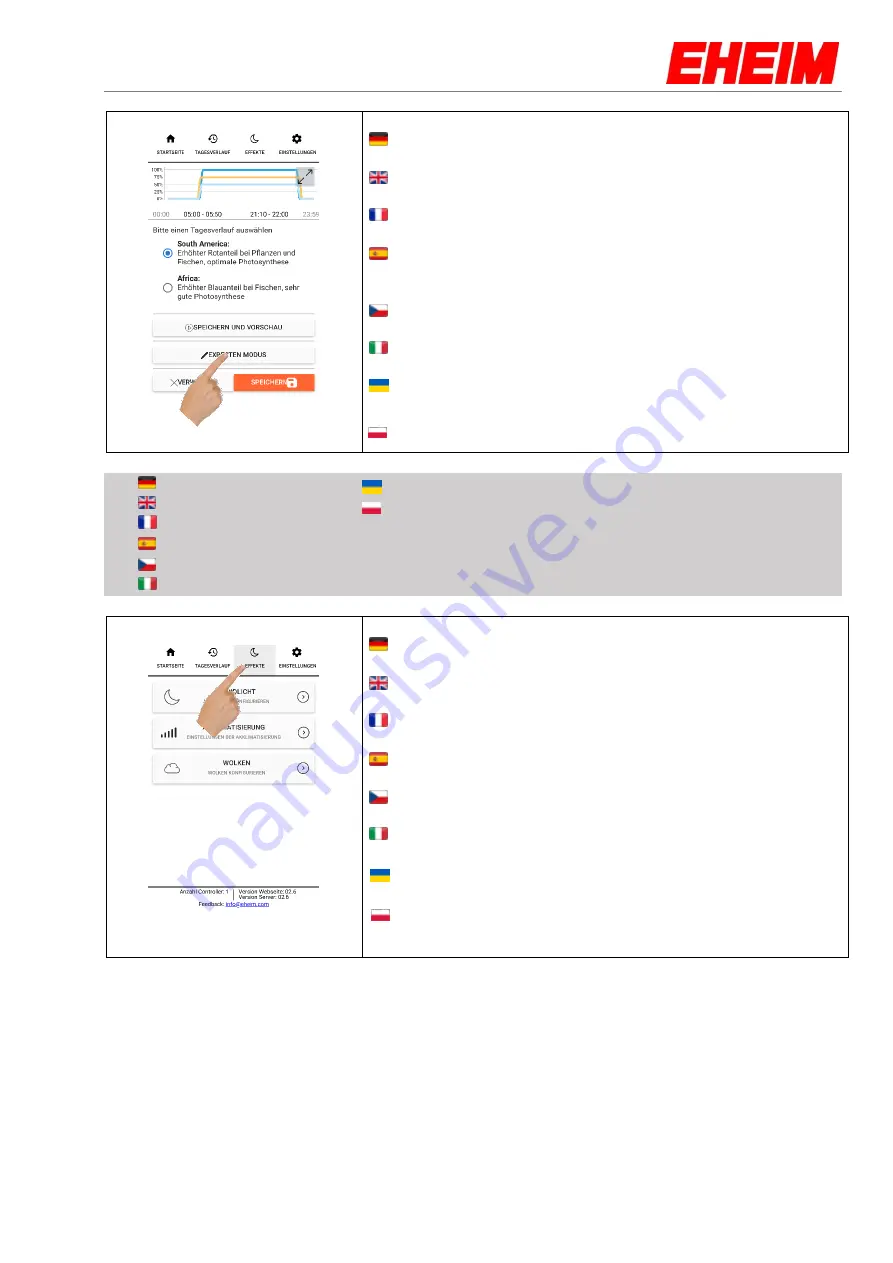 EHEIM LEDcontol+ Manual Download Page 22