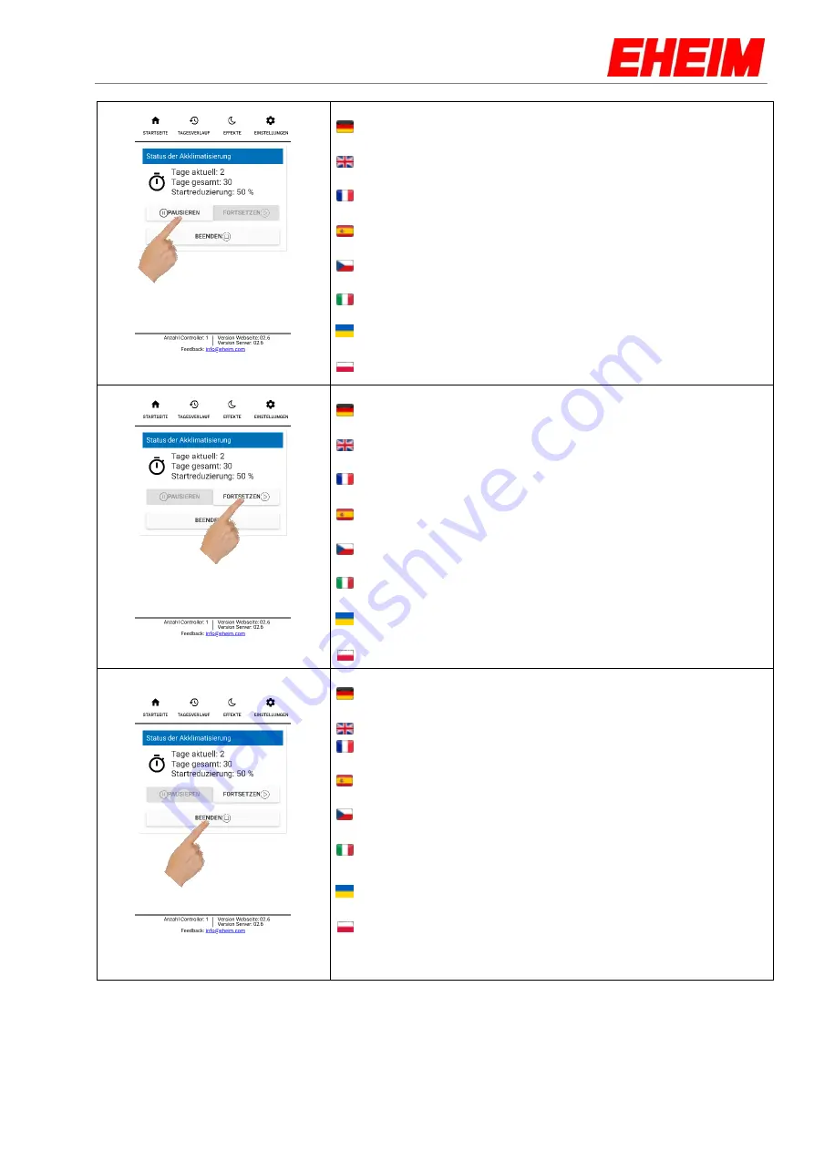 EHEIM LEDcontol+ Manual Download Page 26