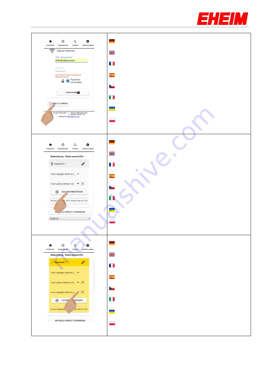 EHEIM LEDcontol+ Скачать руководство пользователя страница 33