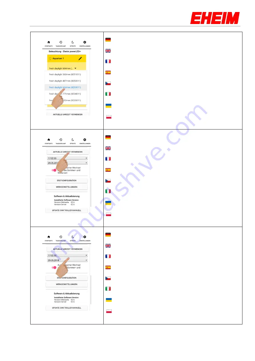 EHEIM LEDcontol+ Manual Download Page 34