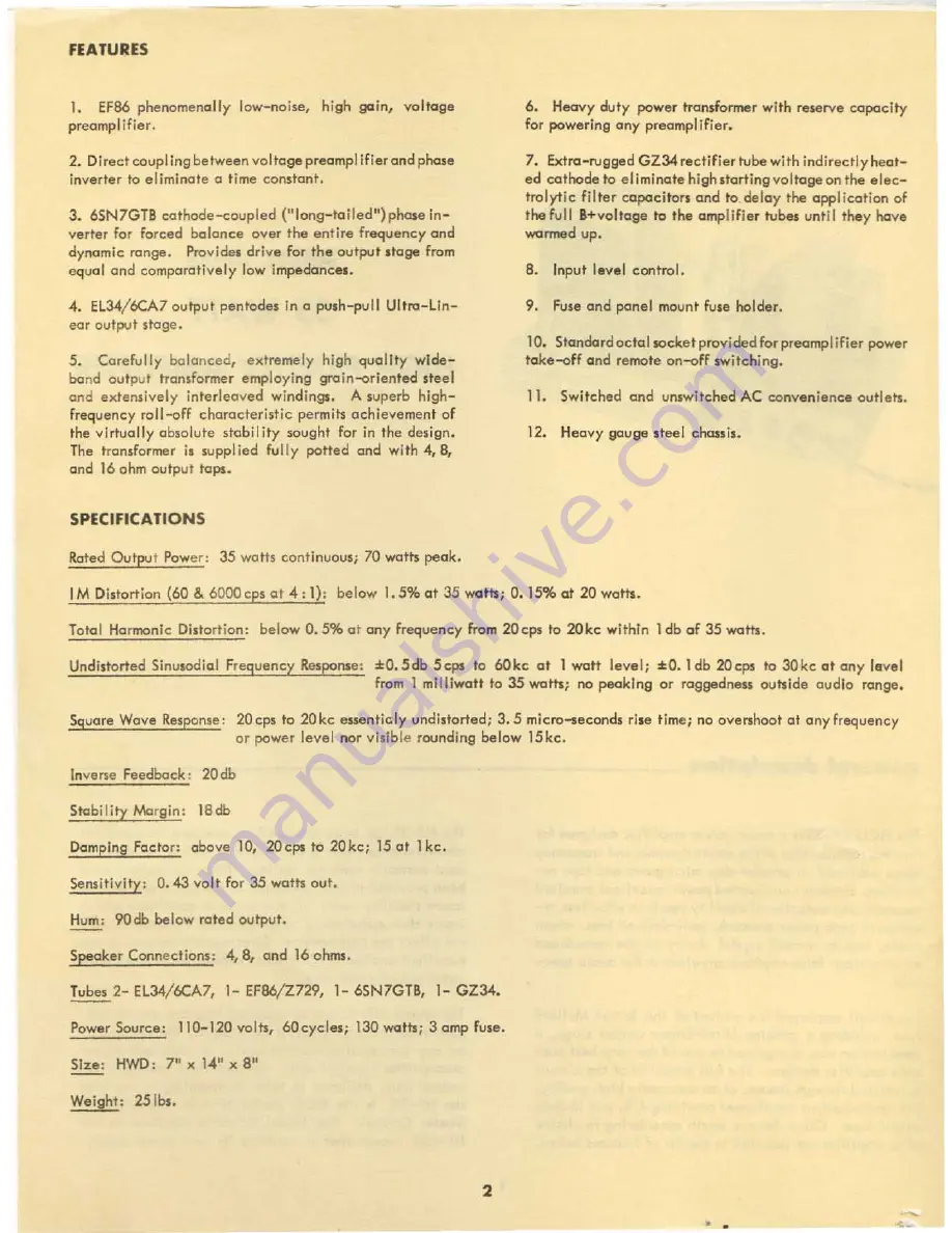 Eico HF-35 Instruction Manual Download Page 3