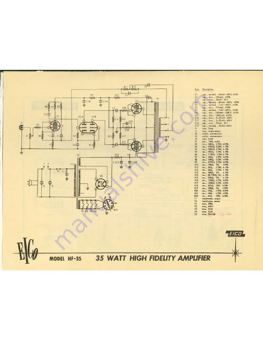 Eico HF-35 Instruction Manual Download Page 23