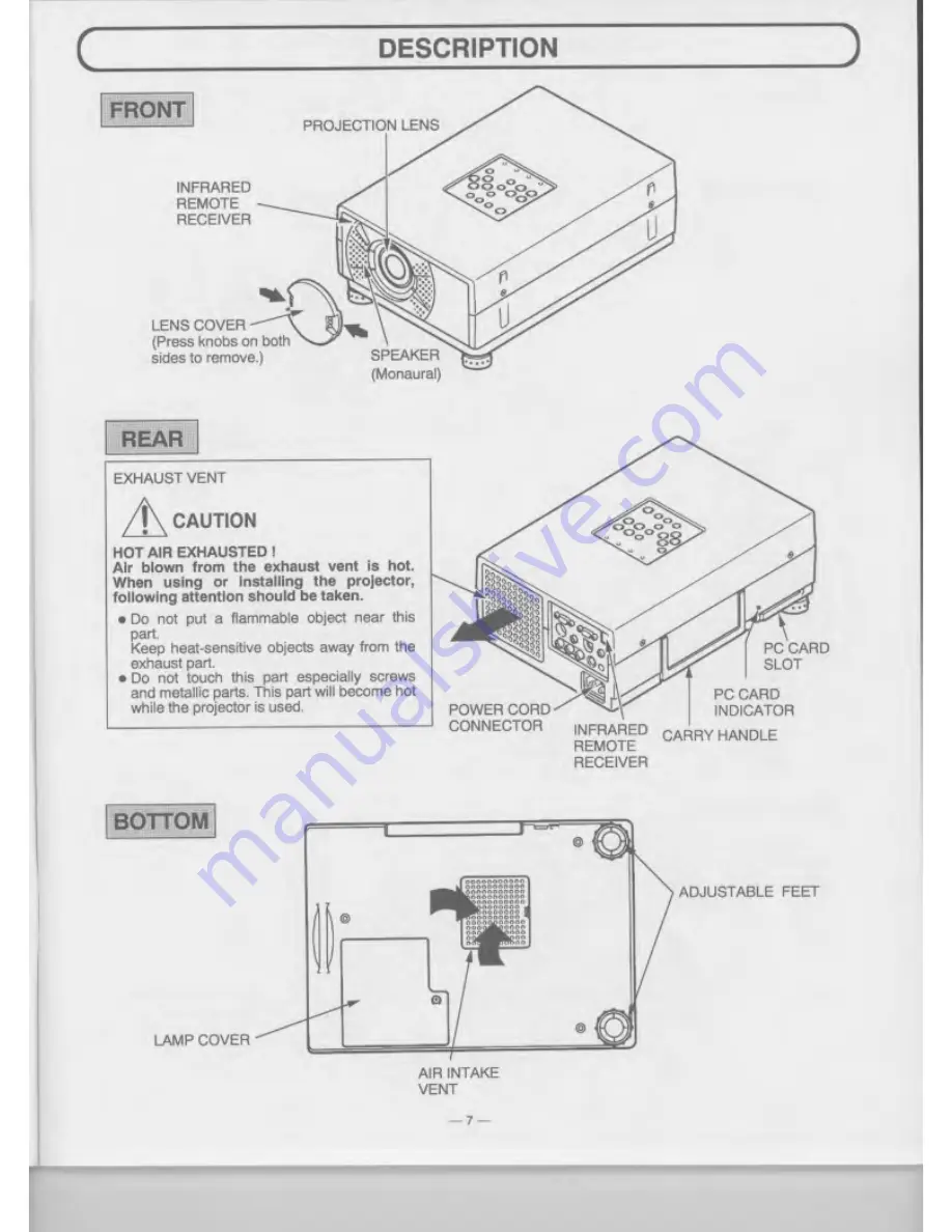 Eiki LC-NB1U Owner'S Instruction Manual Download Page 7