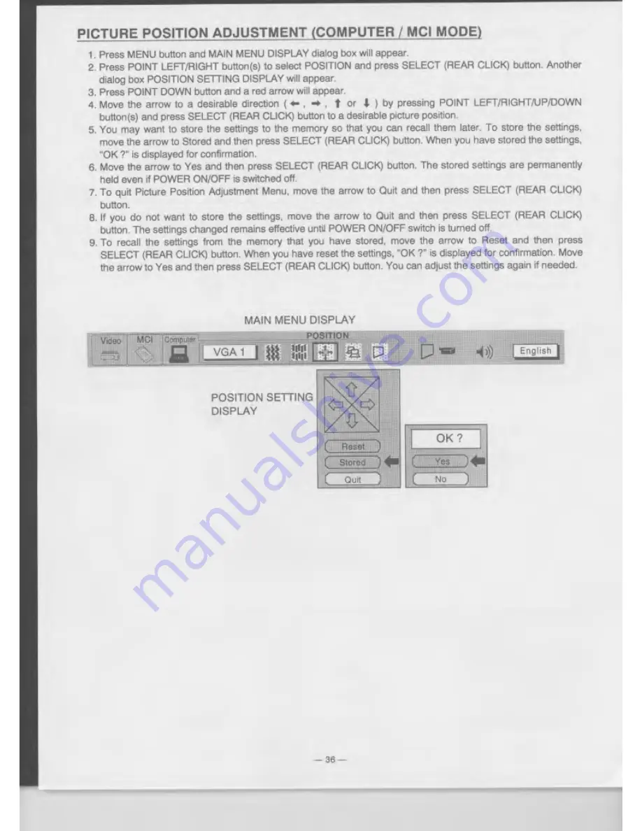 Eiki LC-NB1U Owner'S Instruction Manual Download Page 36