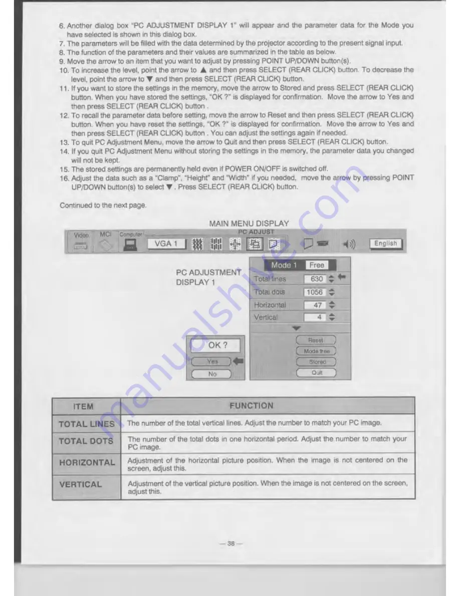 Eiki LC-NB1U Скачать руководство пользователя страница 38