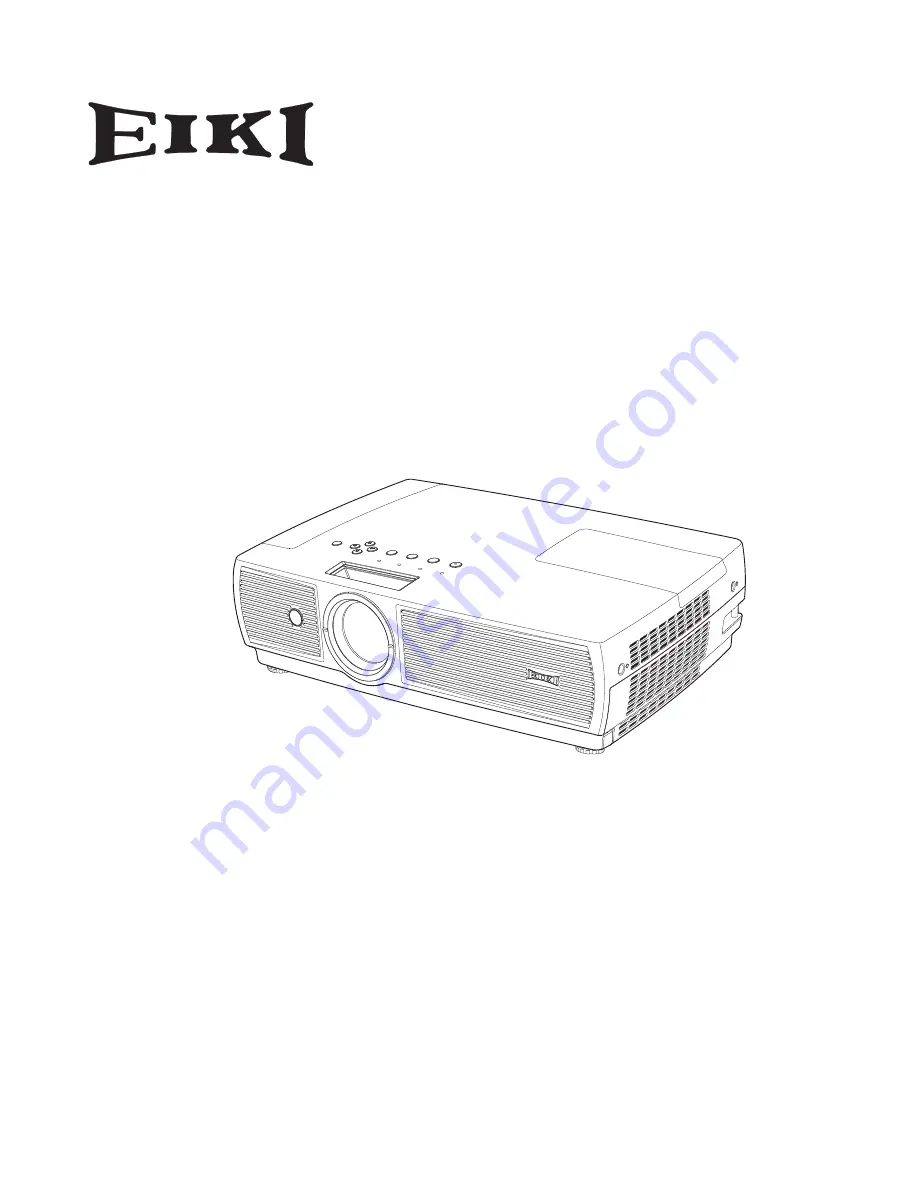 Eiki LC-XS25 Owner'S Manual Download Page 1