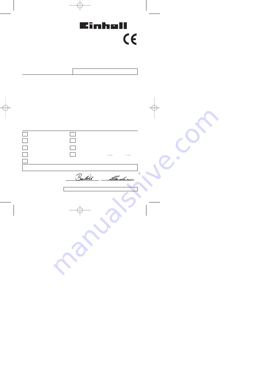 EINHELL 34.301.93 Operating Instructions Manual Download Page 32