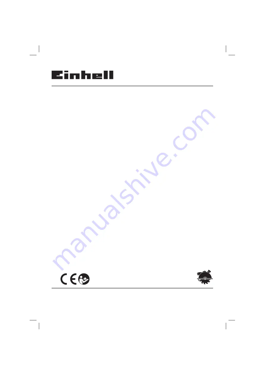 EINHELL TE-CS 18 Li-Solo Original Operating Instructions Download Page 1