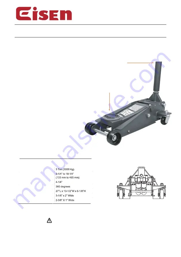 Eisen HT3300 Instruction Manual Download Page 1