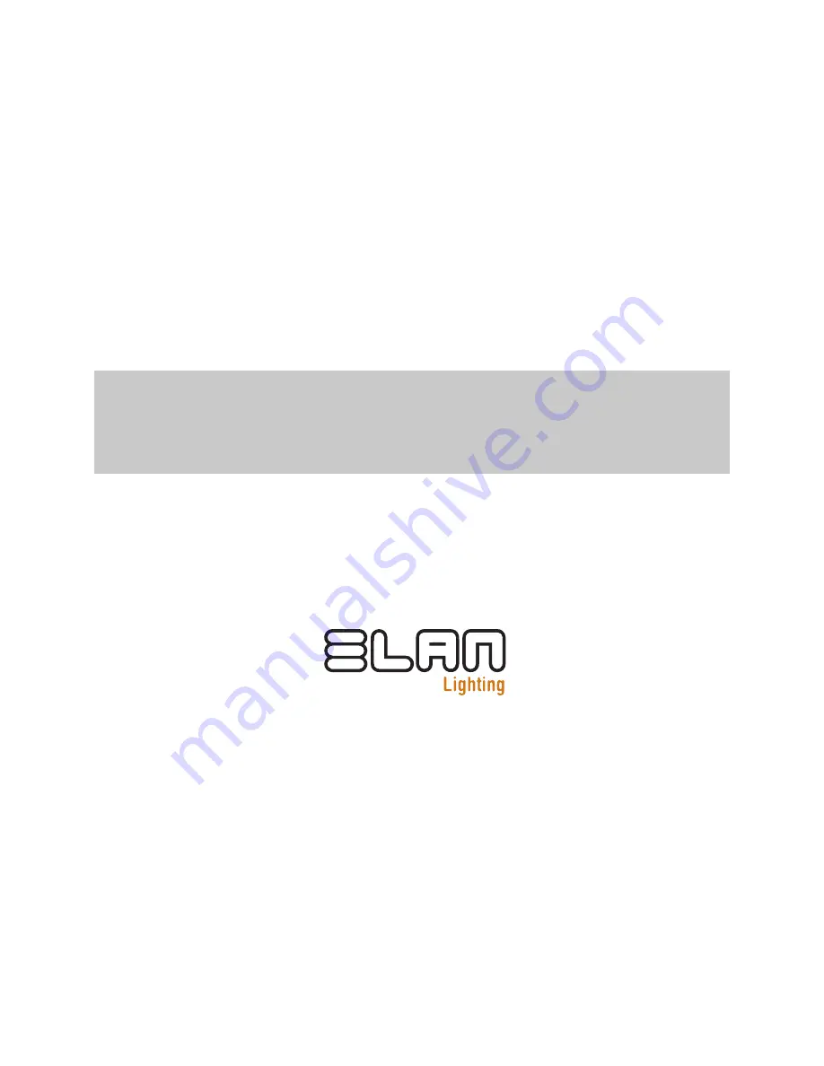 ELAN Lighting LED-BLINDER-260-RGBW User Manual Download Page 17