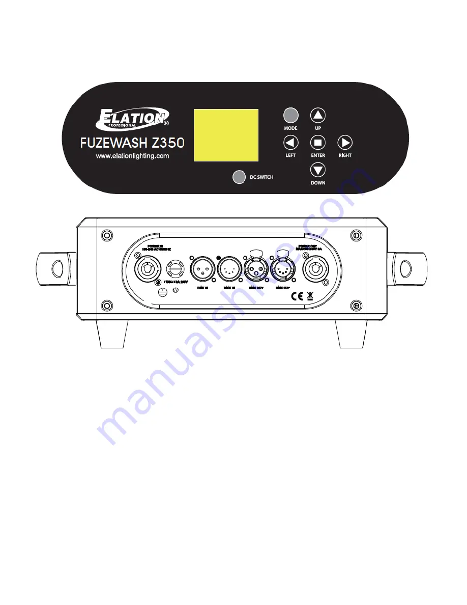 Elation FUZE WASH Z350 User Manual Download Page 9