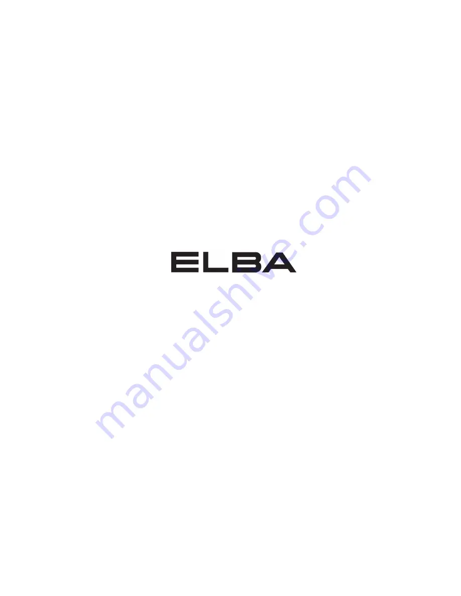 Elba EPRC-A6456GE SS Owner'S Manual Download Page 20