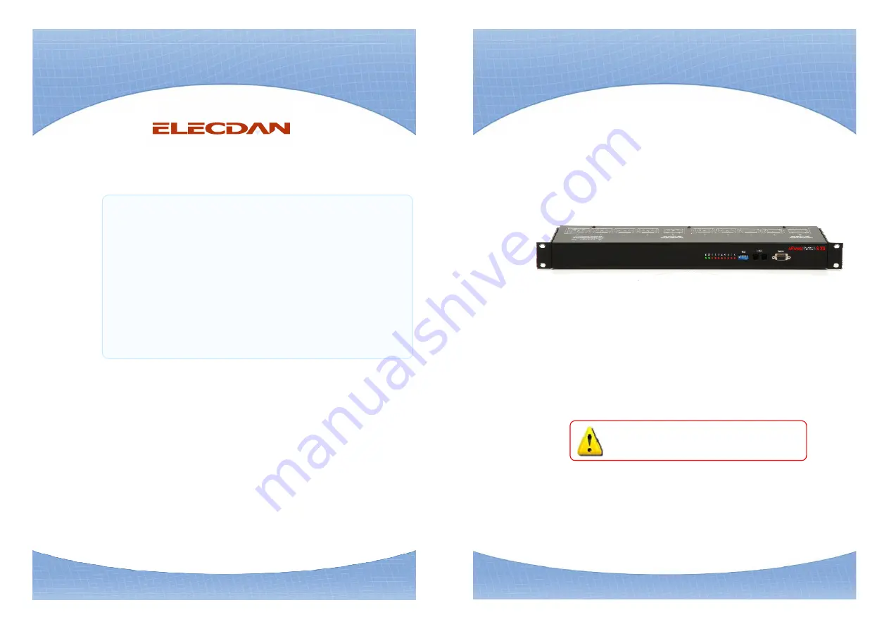 Elecdan ELECPS-8XS-EU Скачать руководство пользователя страница 3