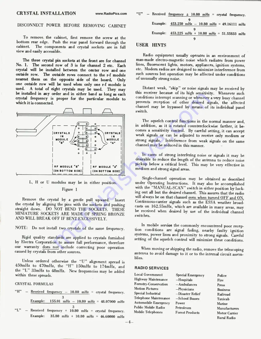 Electra Bearcat BC3-H Operating Instructions Manual Download Page 4