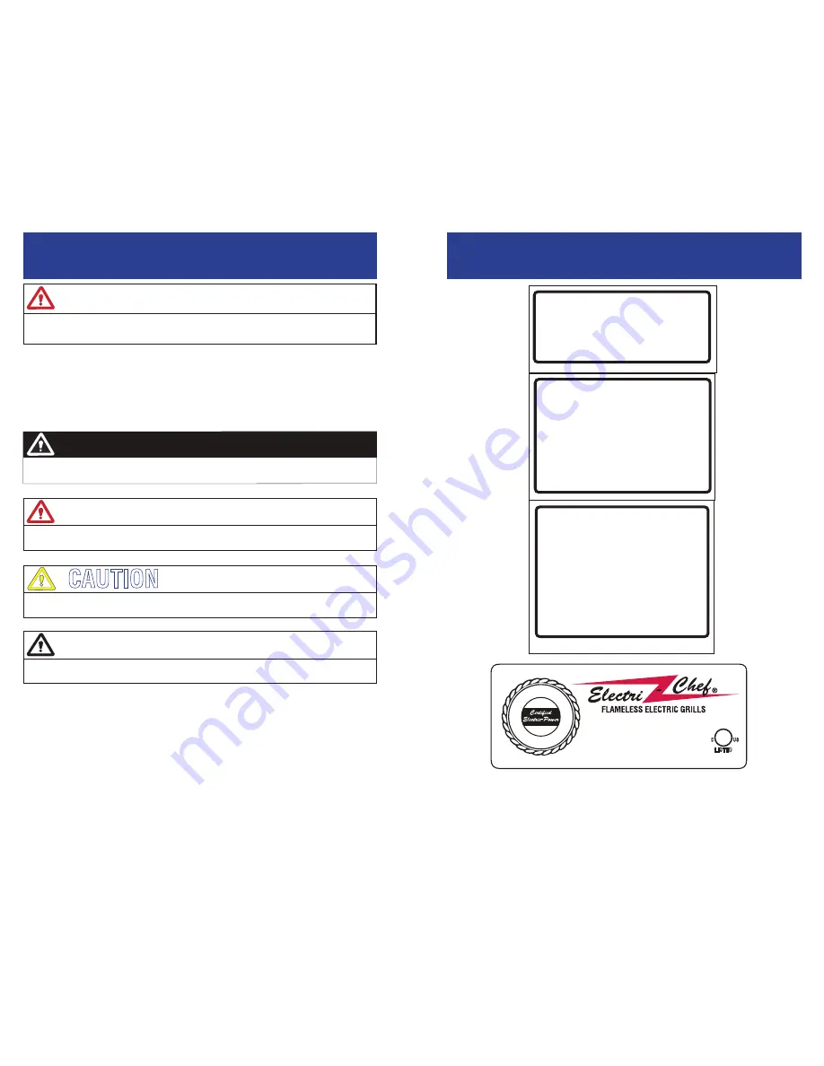 Electri-Chef 4400-EC-448 Owner'S Manual Download Page 4