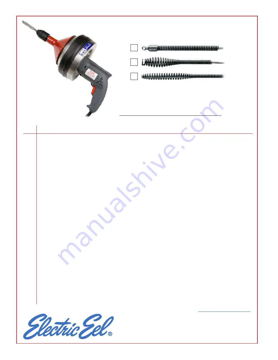 Electric Eel Model S Customer Safety And Operation Manual Download Page 2