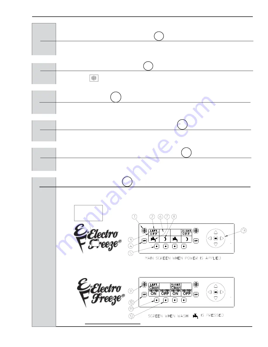 ELECTRO FREEZE SLX400 Operator'S Manual With Replacement Parts List Download Page 23