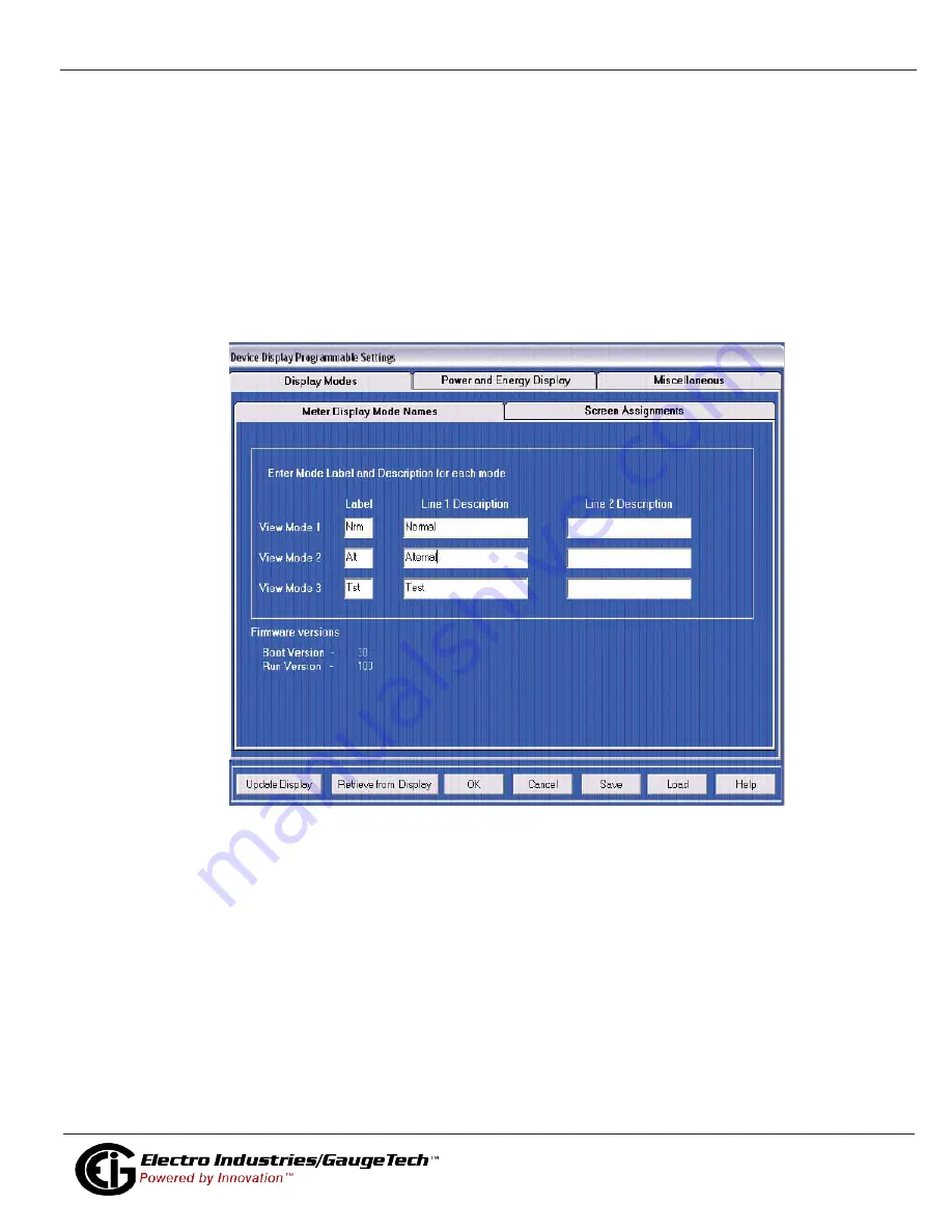 Electro Industries/GaugeTech Nexus 1262 User Manual Download Page 61