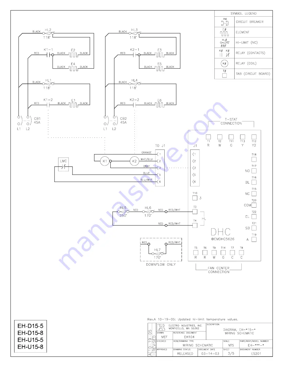 Electro Industries HeatChoice EH Series Manual Download Page 22