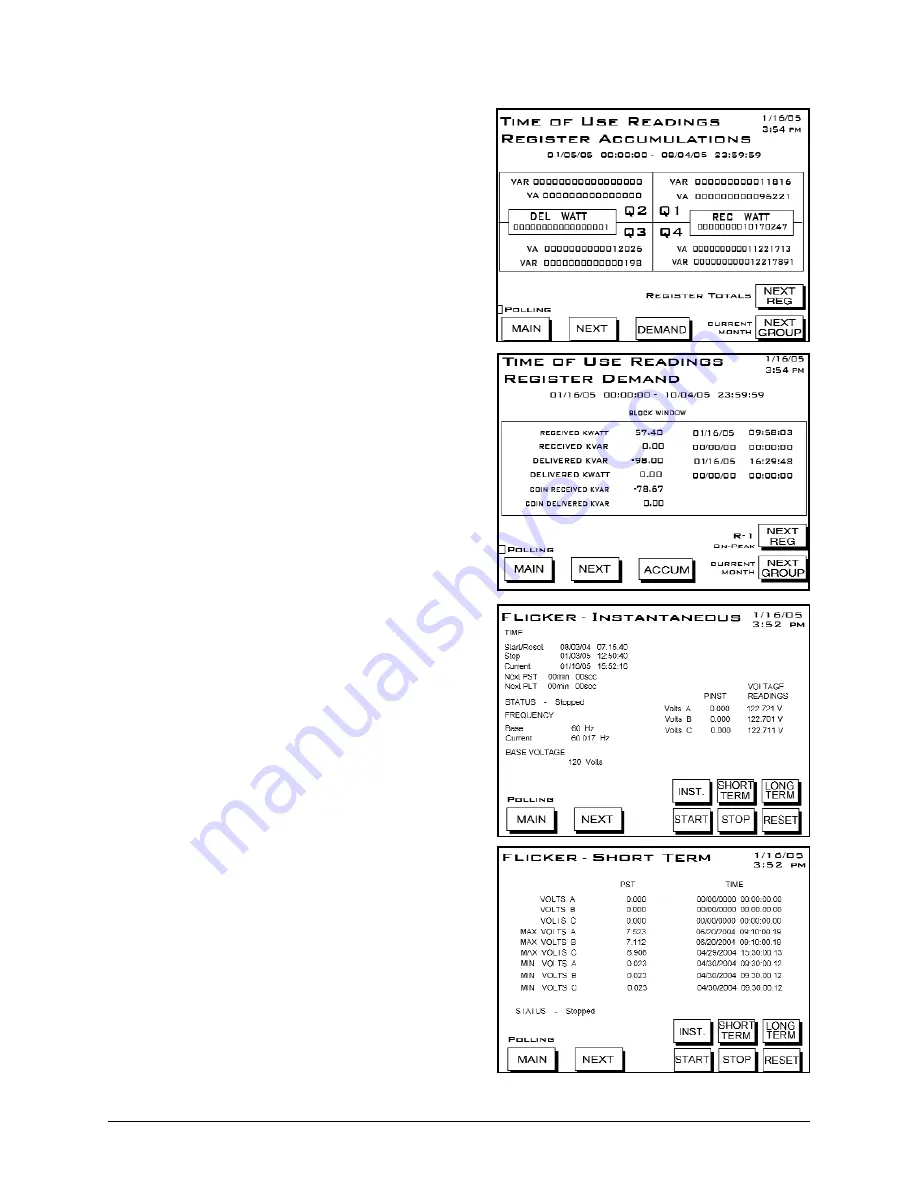 Electro Industries Nexus 1262 Installation & Operation Manual Download Page 110