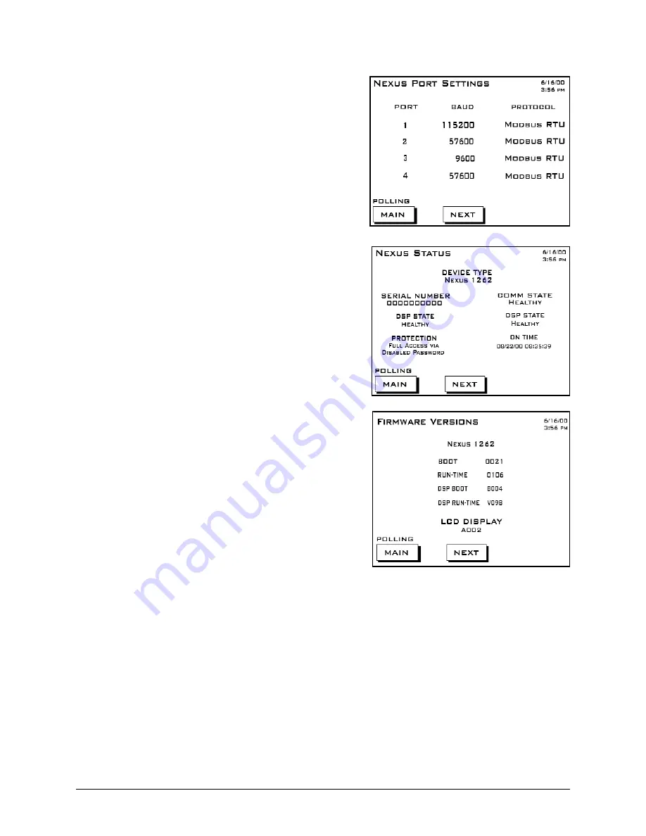 Electro Industries Nexus 1262 Installation & Operation Manual Download Page 114