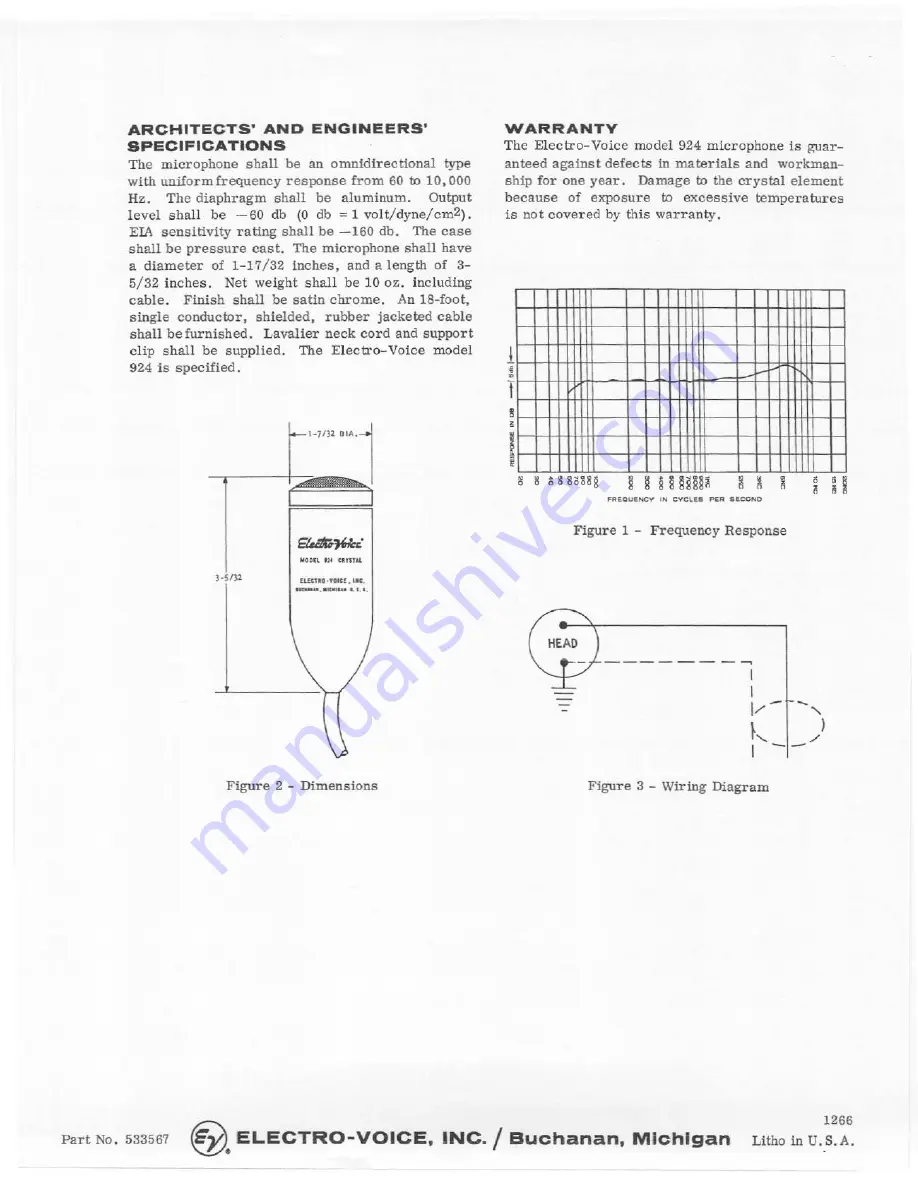 Electro-Voice 924 Engineering Data Download Page 2