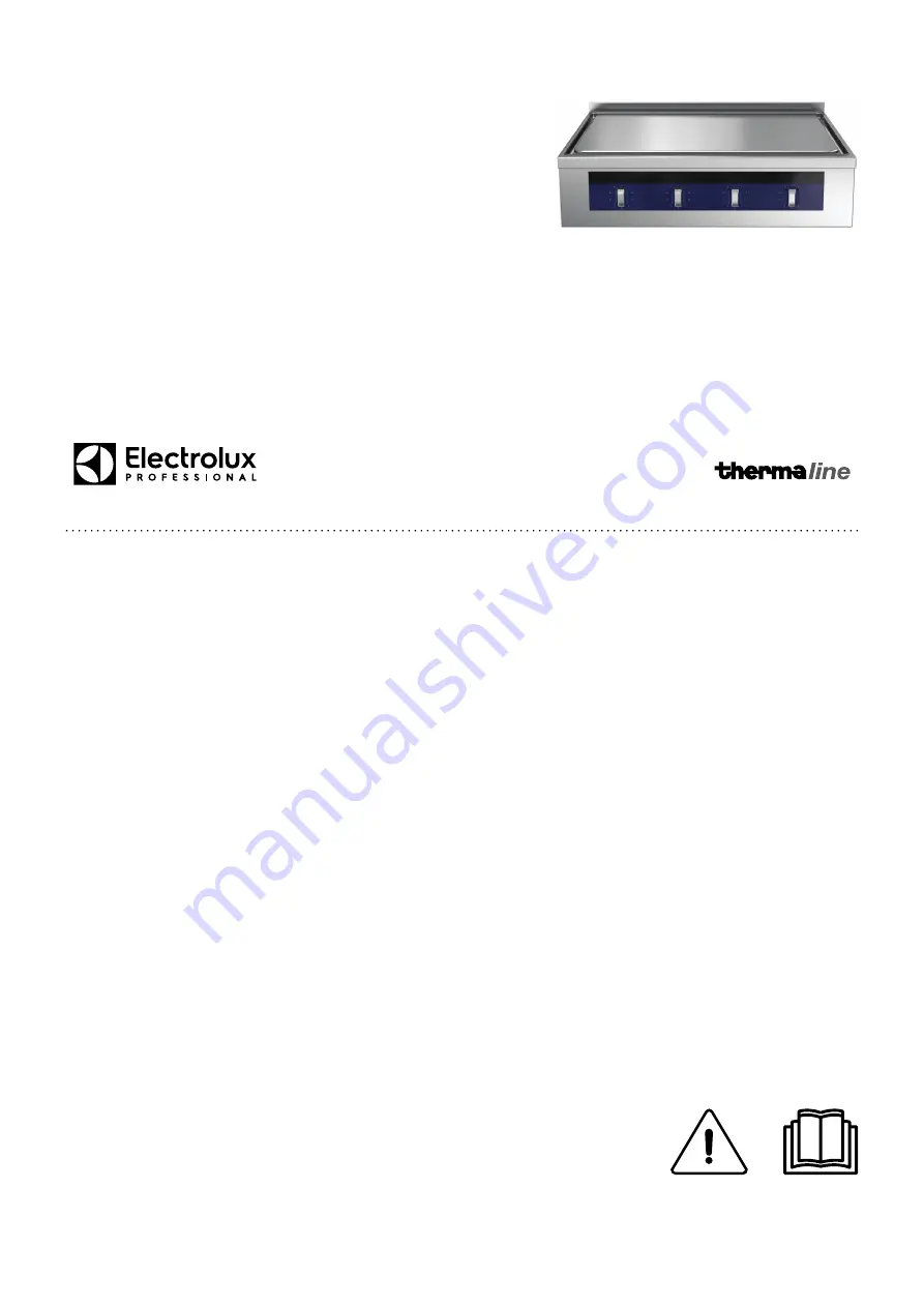 Electrolux Professional 588000 Installation And Operating Manual Download Page 1