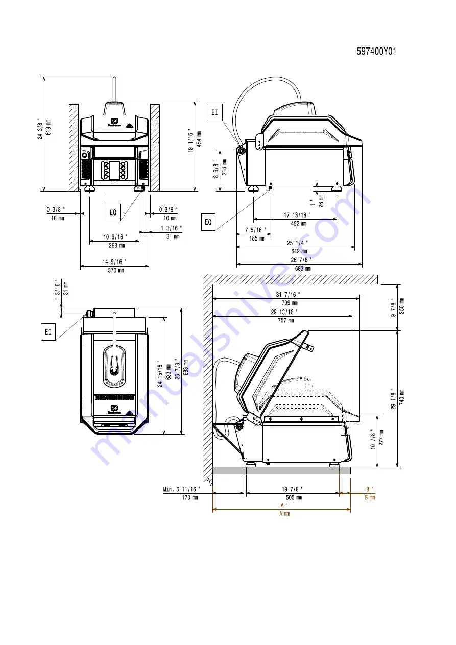 Electrolux Professional 603877 Installation And Operating Manual Download Page 2