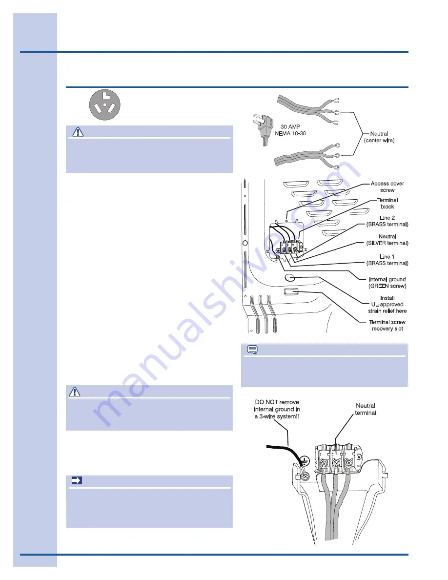 Electrolux 134709300 Installation Instructions Manual Download Page 12