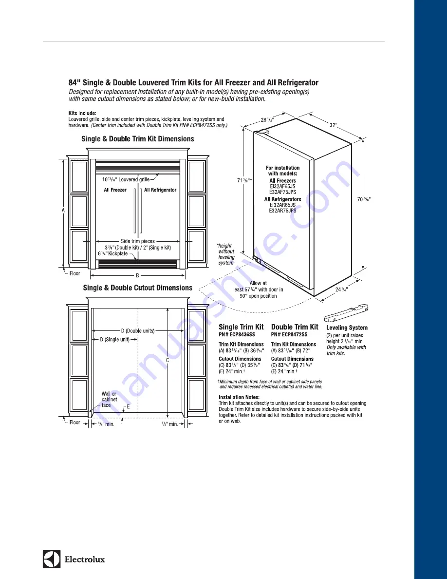 Electrolux 241723001 Скачать руководство пользователя страница 9